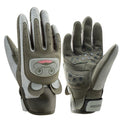 Kids winter full finger bike gloves in green, designed for children #Color_Dark Green