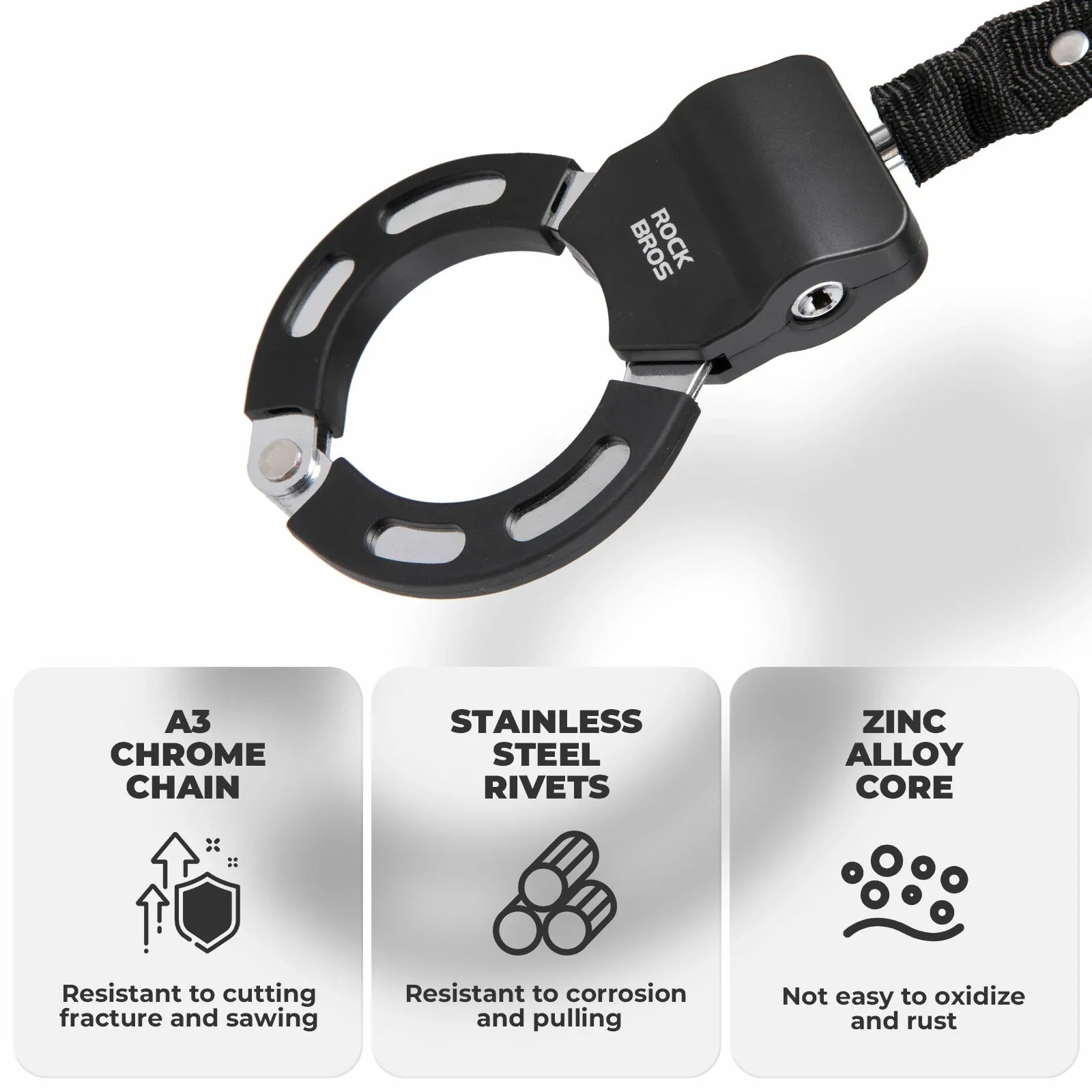 ROCKBROS Lightweight Bike & E-Scooter Chain Lock