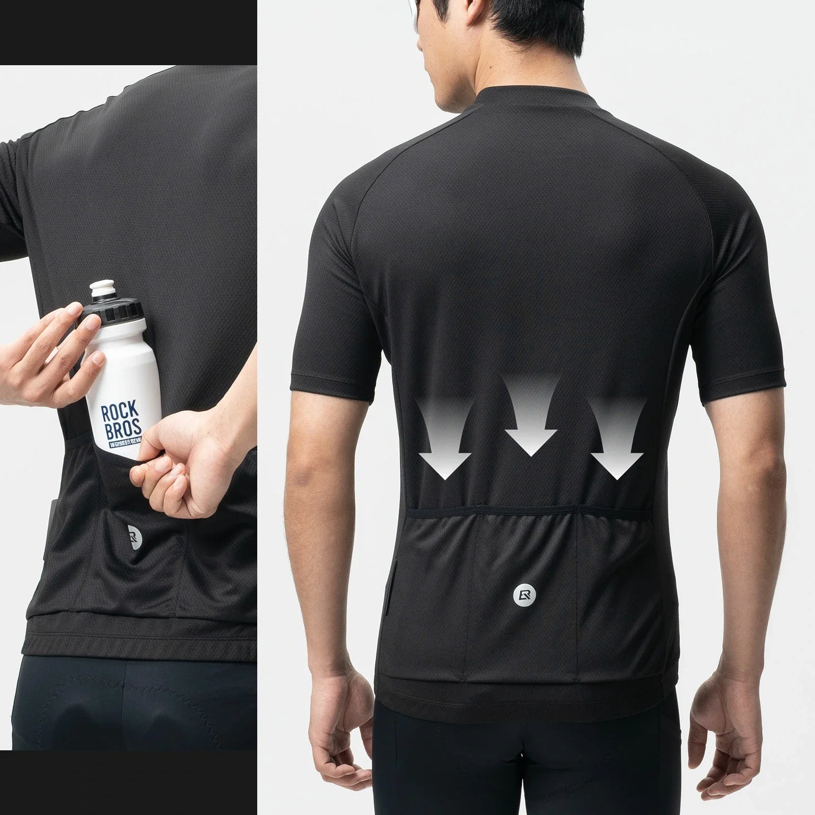 Lightweight Performance T-Shirt YDDX007#Color_Black