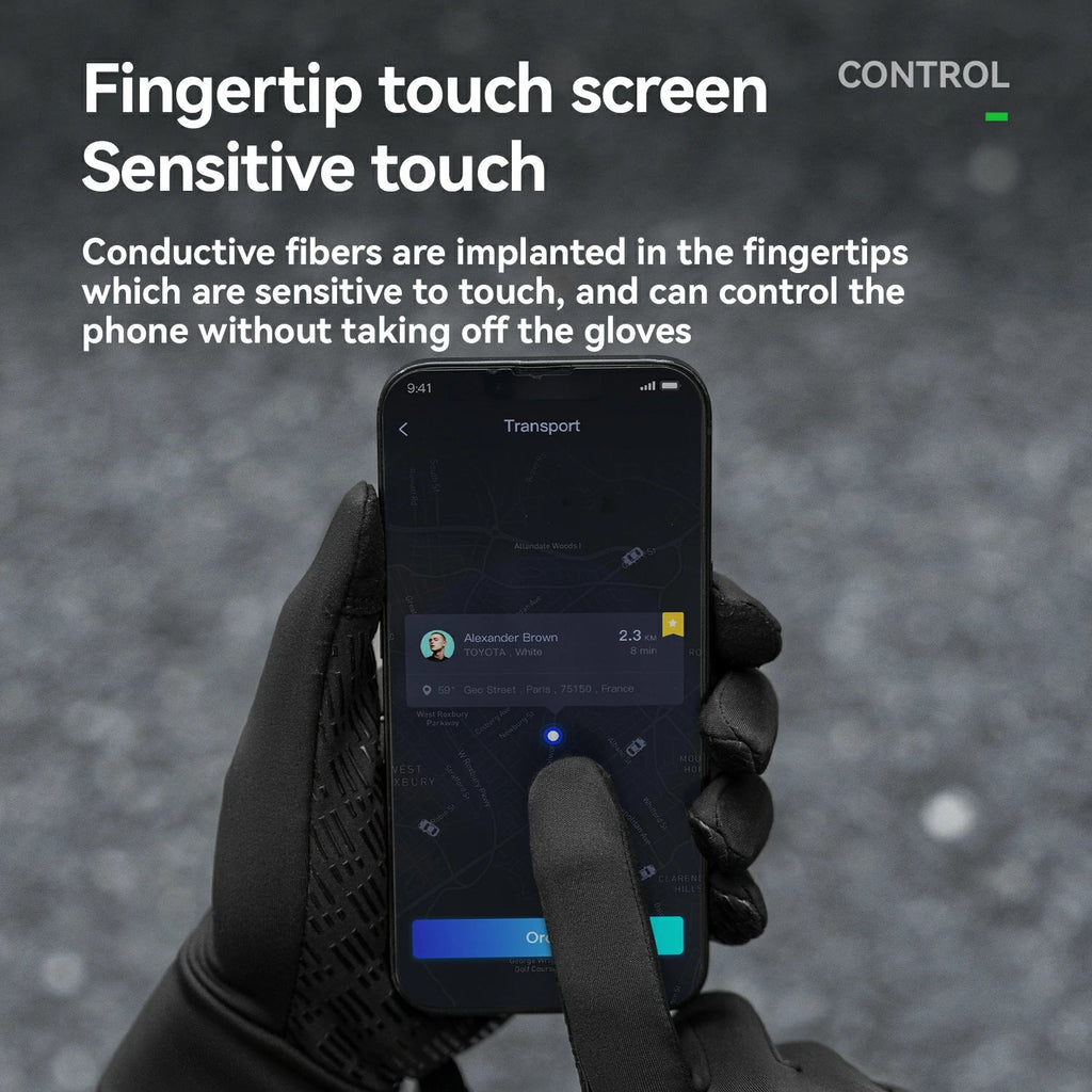Lightweight Winter Cycling Gloves Windproof & Touchscreen