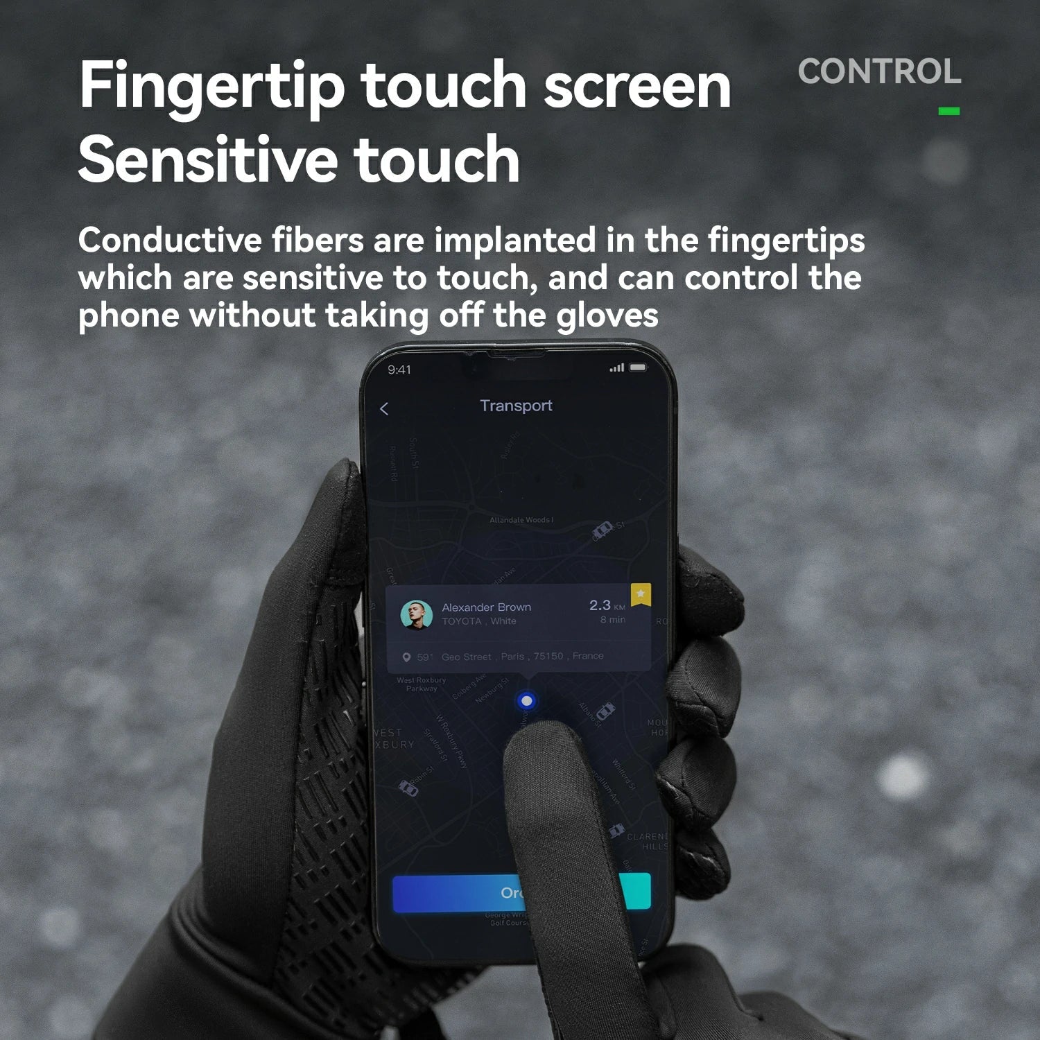 Lightweight Winter Cycling Gloves Windproof & Touchscreen