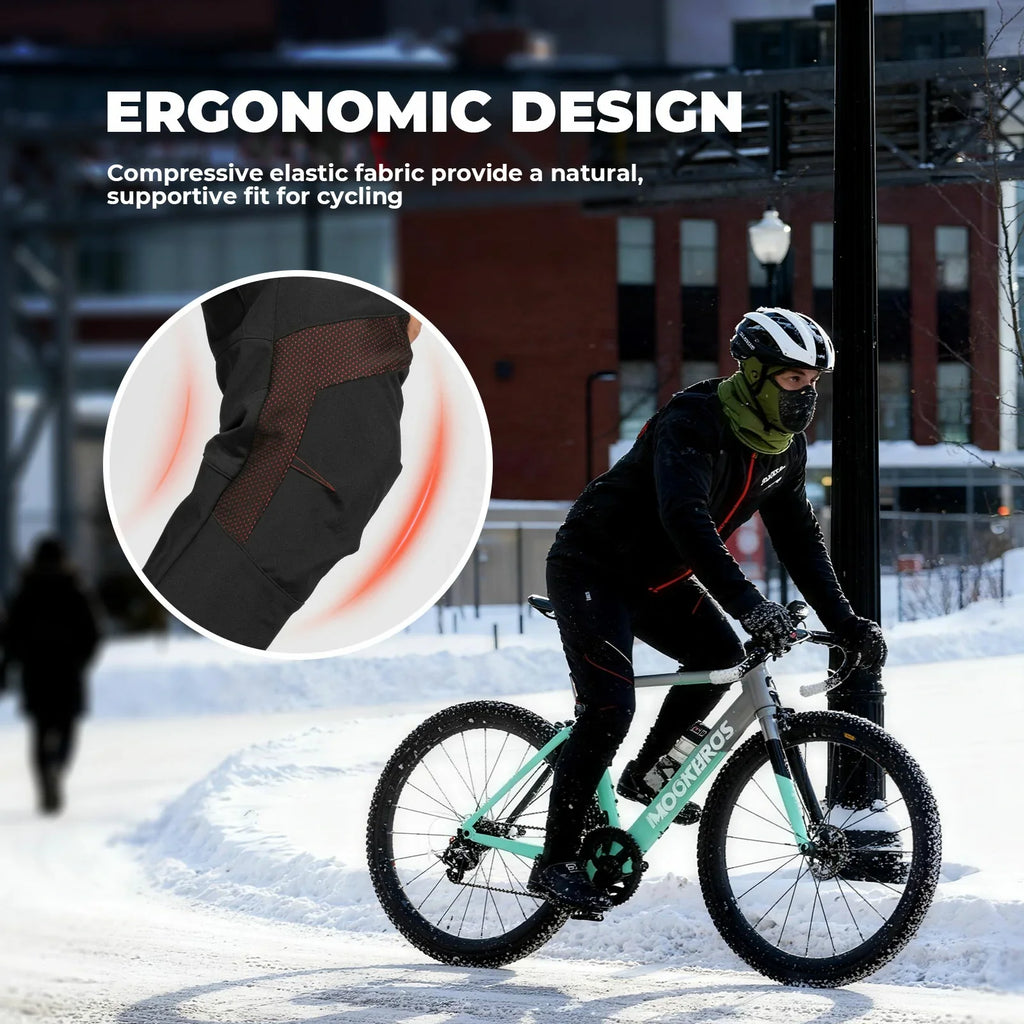 Winter waterproof windproof cycling trousers for men