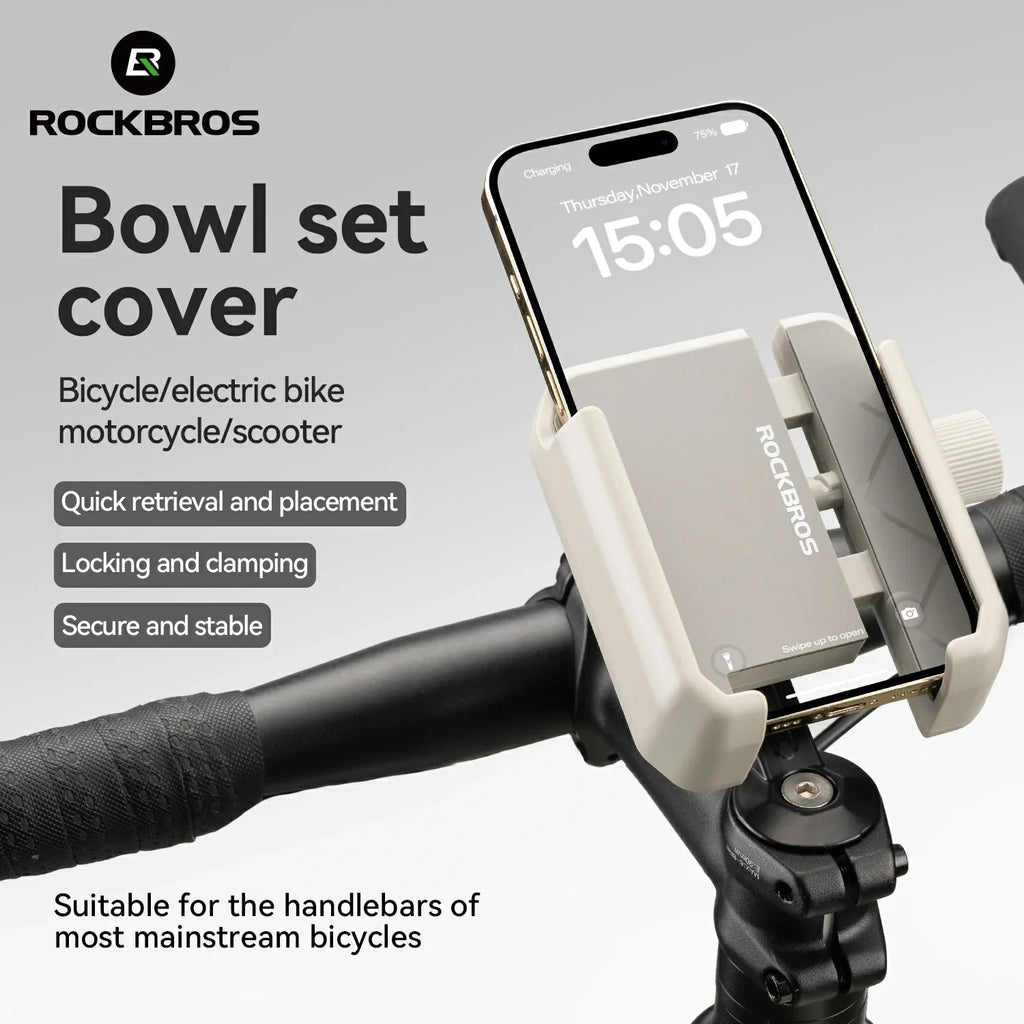 Soporte de Teléfono para Bicicleta, Medio Envolvente, Anti-Sobrecarga para 4.7-7.2''