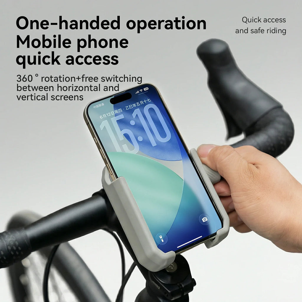 Soporte de Teléfono para Bicicleta, Medio Envolvente, Anti-Sobrecarga para 4.7-7.2''