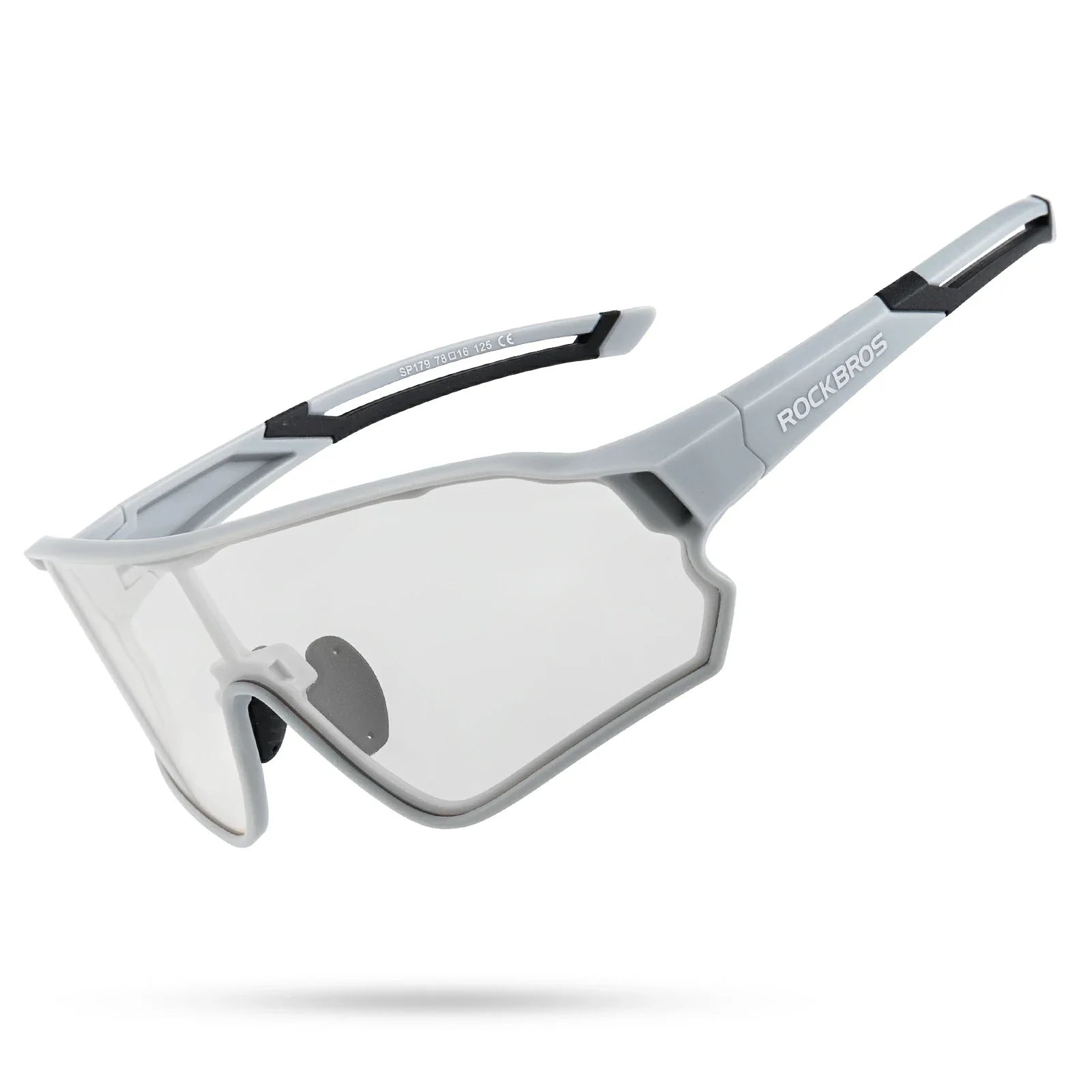 Cycling sunglasses photochromic uv400 protection for men and women#Color_Grey