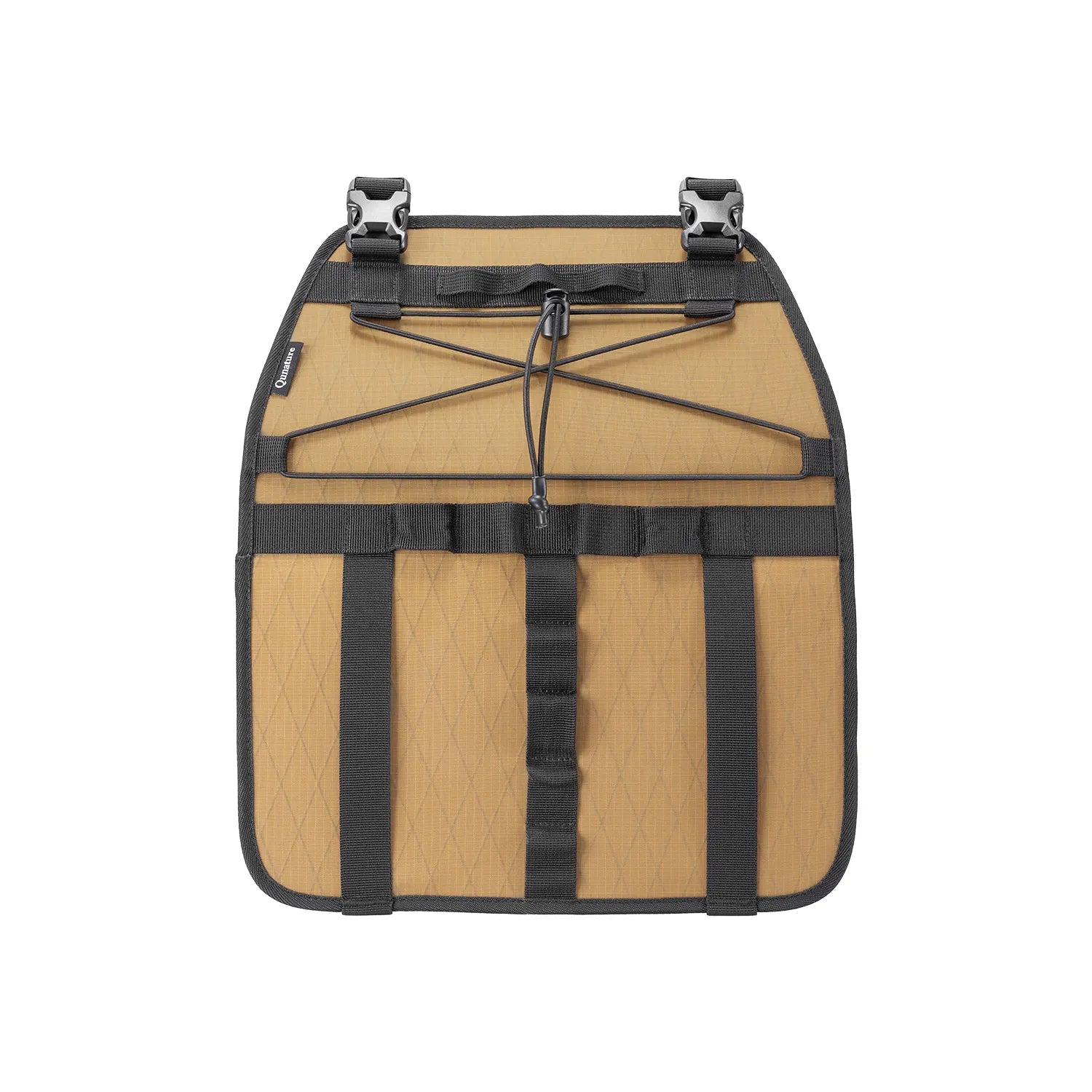 A khaki adjustable handlebar cradle bike bag carrier #color_Khaki