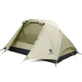 Lightweight Rainproof Tent with Aluminum Rods Easy Setup for Camping#color_Khaki