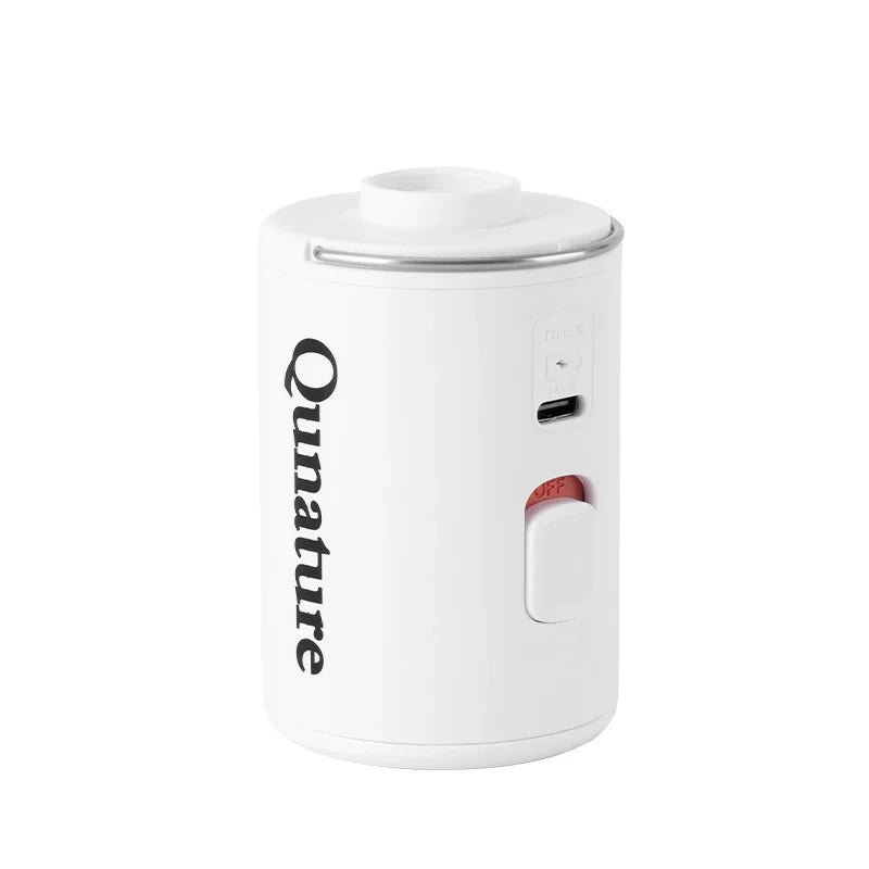 White electronic device with 'Qunature' branding on a white background#color_White