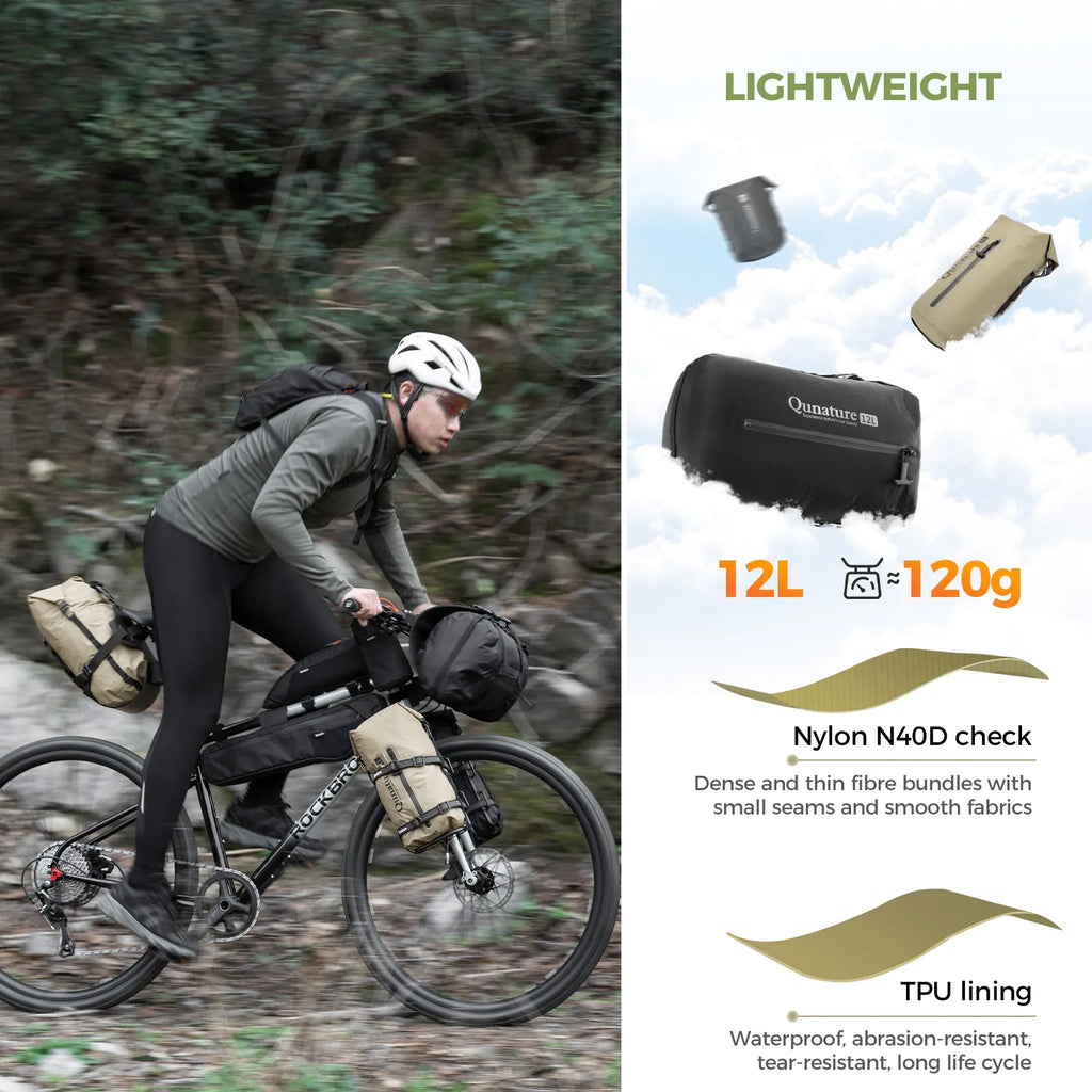 This waterproof compression bag is very lightweight only 120g