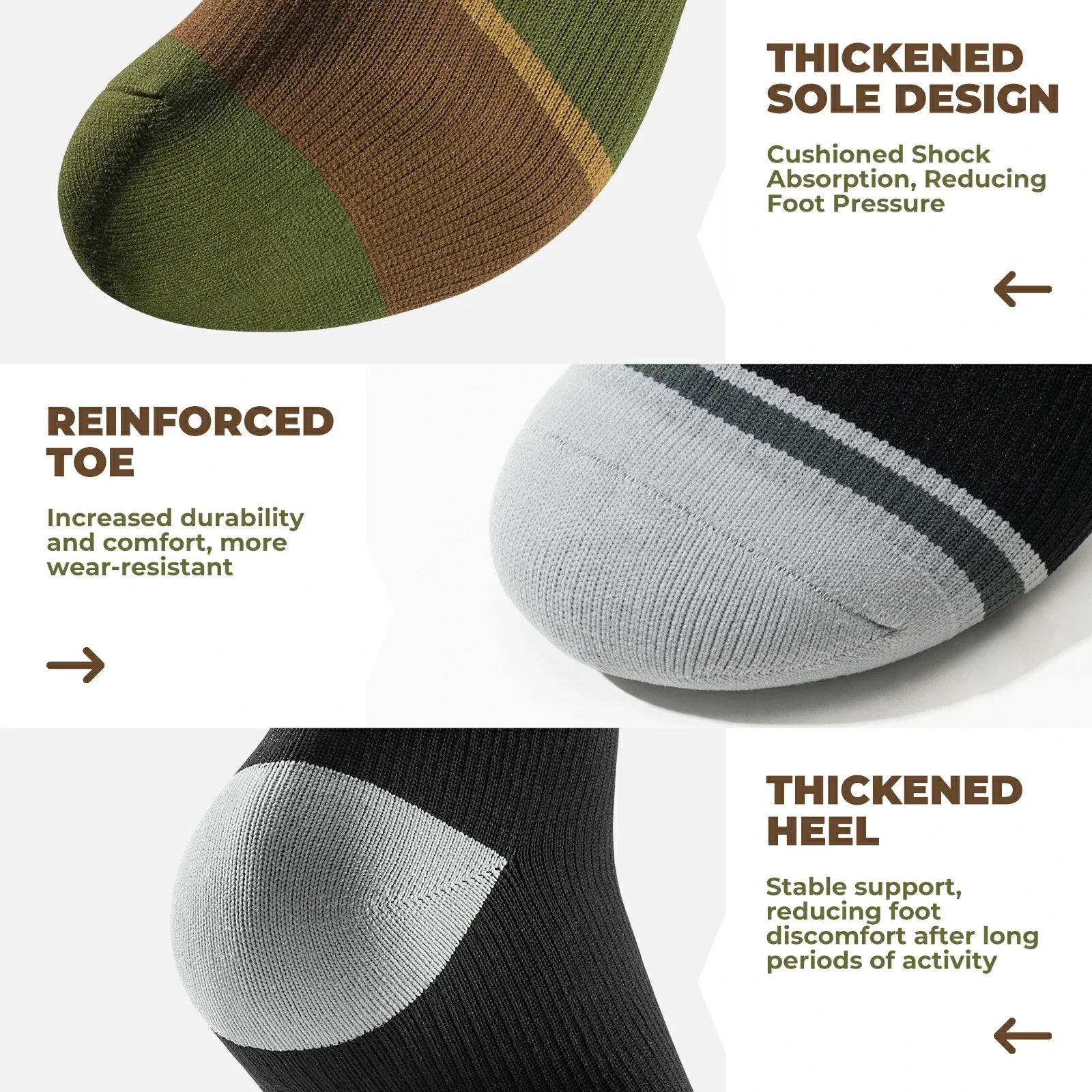 qunature mid-calf waterproof socks