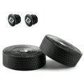 Extra long 220cm 3mm thick road bike handlebar tape for comfort and grip#Style_Black with white base-Gel