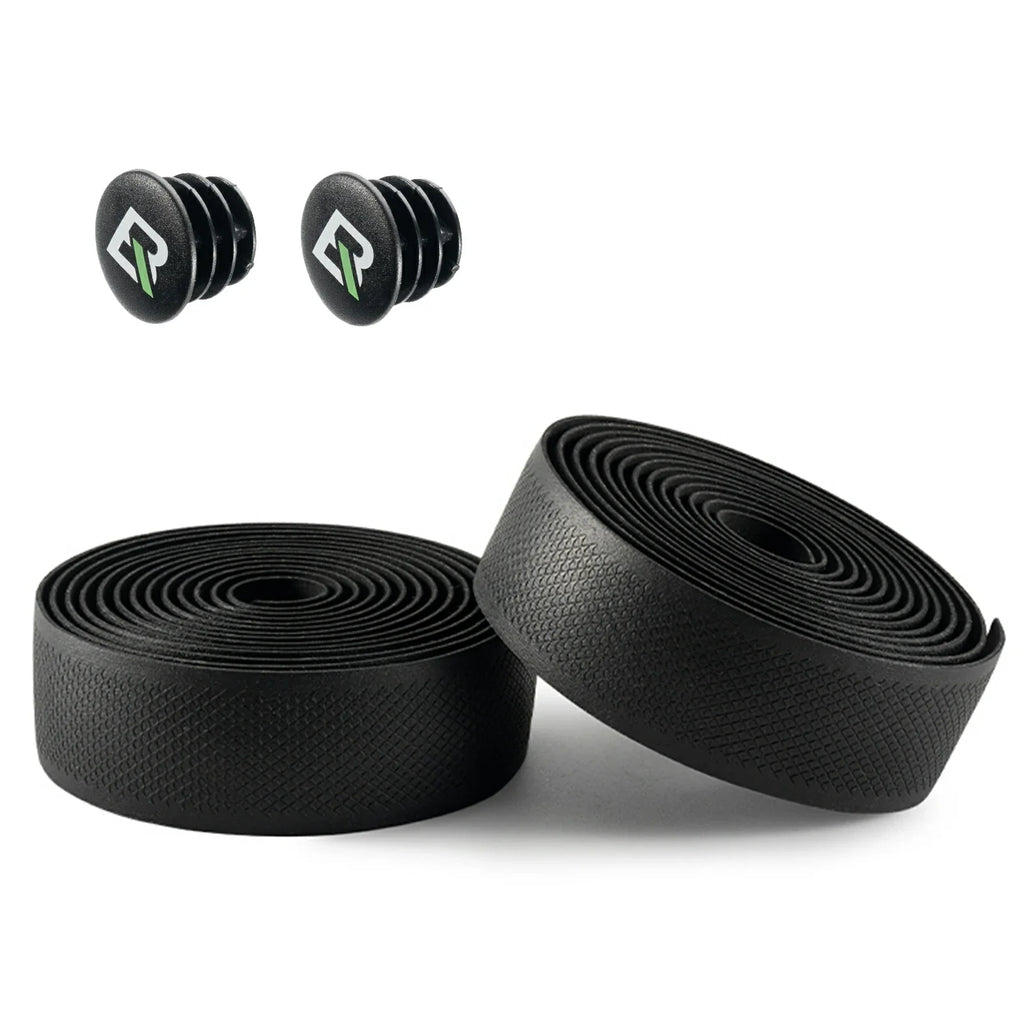 Extra long 220cm 3mm thick road bike handlebar tape for comfort and grip#Style_Black-EVA