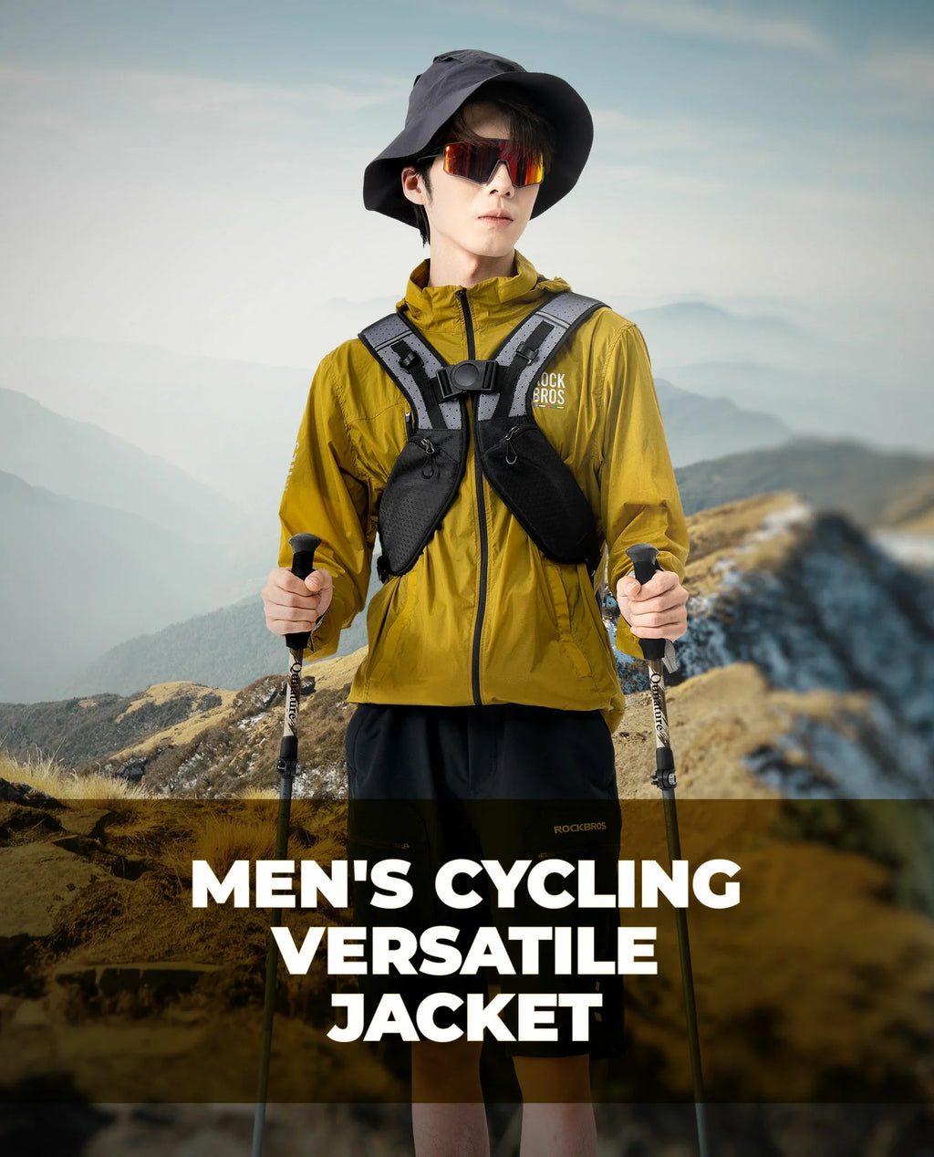 Road to Sky Men's Lightweight Cycling Windbreaker
