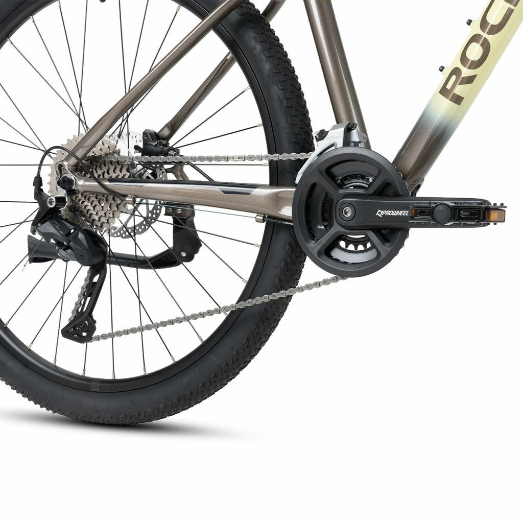 Rockbros 27.5 inch aluminium mountain bike in brown with 2×9 drivetrain#COLOR_brown