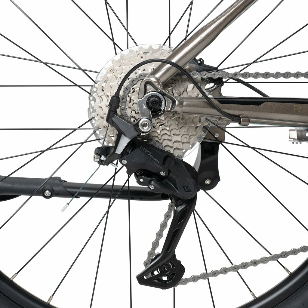 Rockbros 27.5 inch aluminium mountain bike in brown with 2×9 drivetrain#COLOR_brown