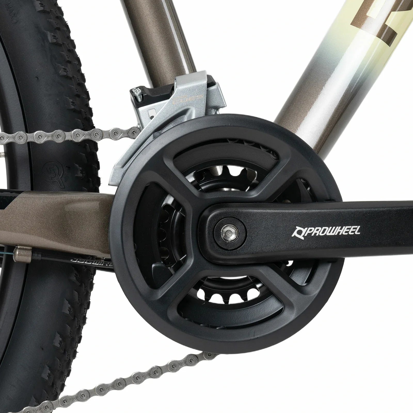 Rockbros 27.5 inch aluminium mountain bike in brown with 2×9 drivetrain#COLOR_brown