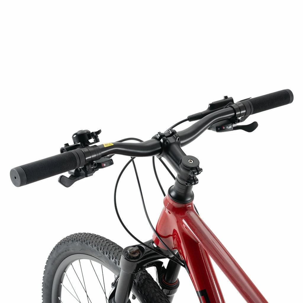 Rockbros 27.5 inch aluminium mountain bike in red with hydraulic disc brakes#color_black red
