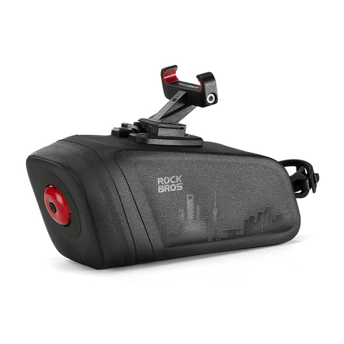 Bike Saddle Bag Waterproof with Brake Sensor Tail Light - AS-141 - ROCKBROS-UK