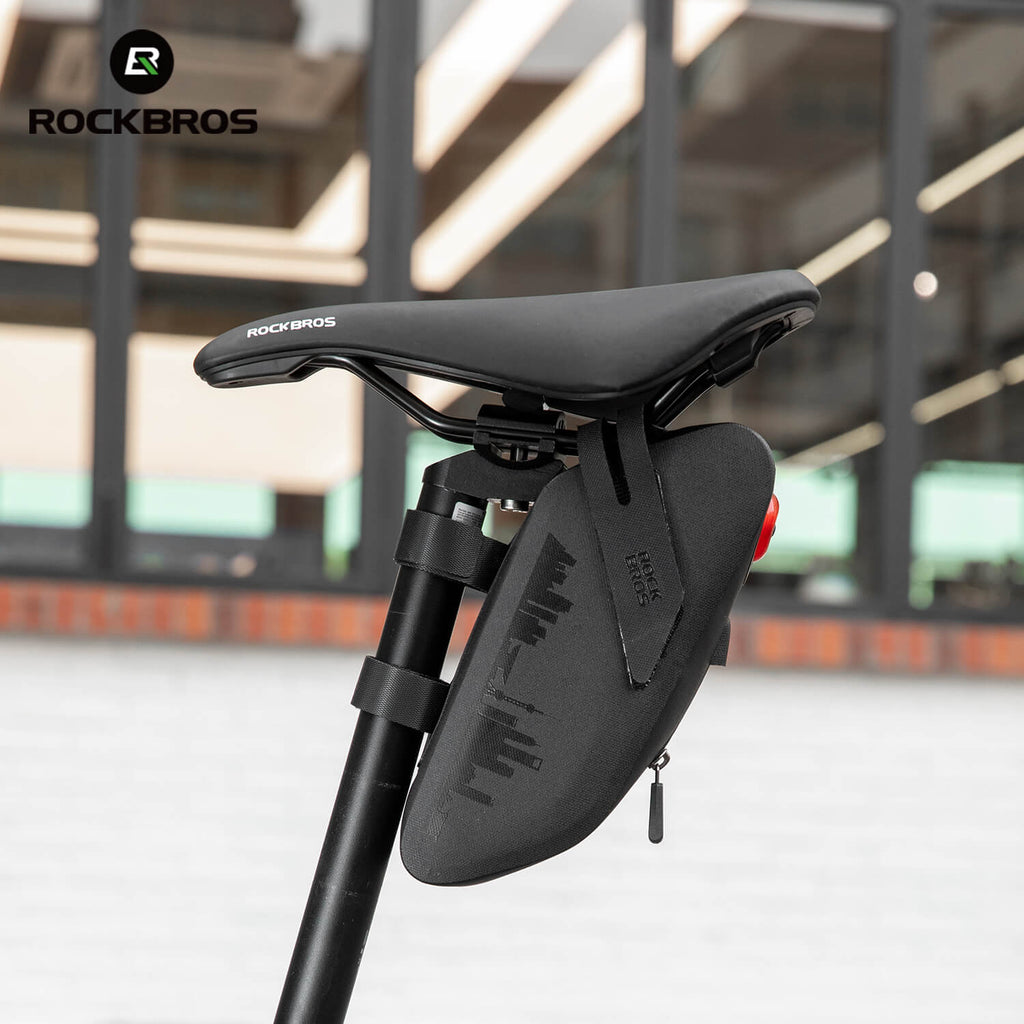 ROCKBROS Bike Saddle Bag Waterproof with Brake Sensor Tail Light - AS-078-1 - ROCKBROS-UK