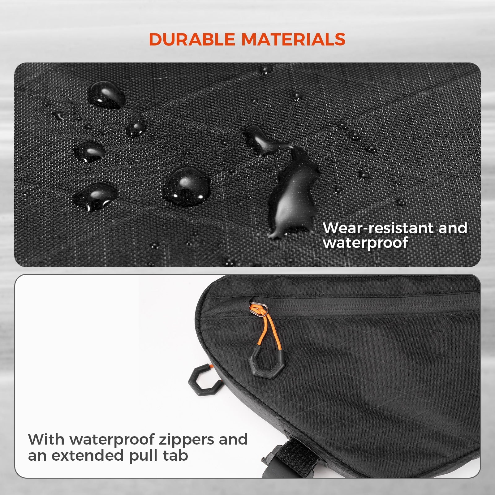 lightweight bicycle frame bag for mountain and road bikes