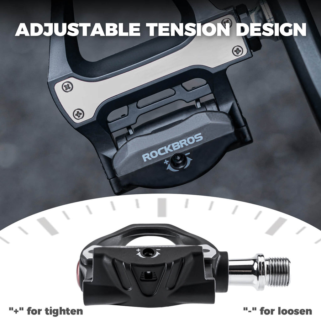 rockbros clipless pedals compatible with shimano spd p601 p602 lightweight and durable cycling pedals #Model_P602(Nylon)
