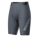 ROCKBROS men's cycling waist shorts YDDK012 with DOLOMITI pads, designed for comfort and support on long-distance rides. #Color_Black