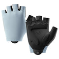 Fingerless cycling gloves with shock-absorbing palm padding for comfort#color_SKY BLUE