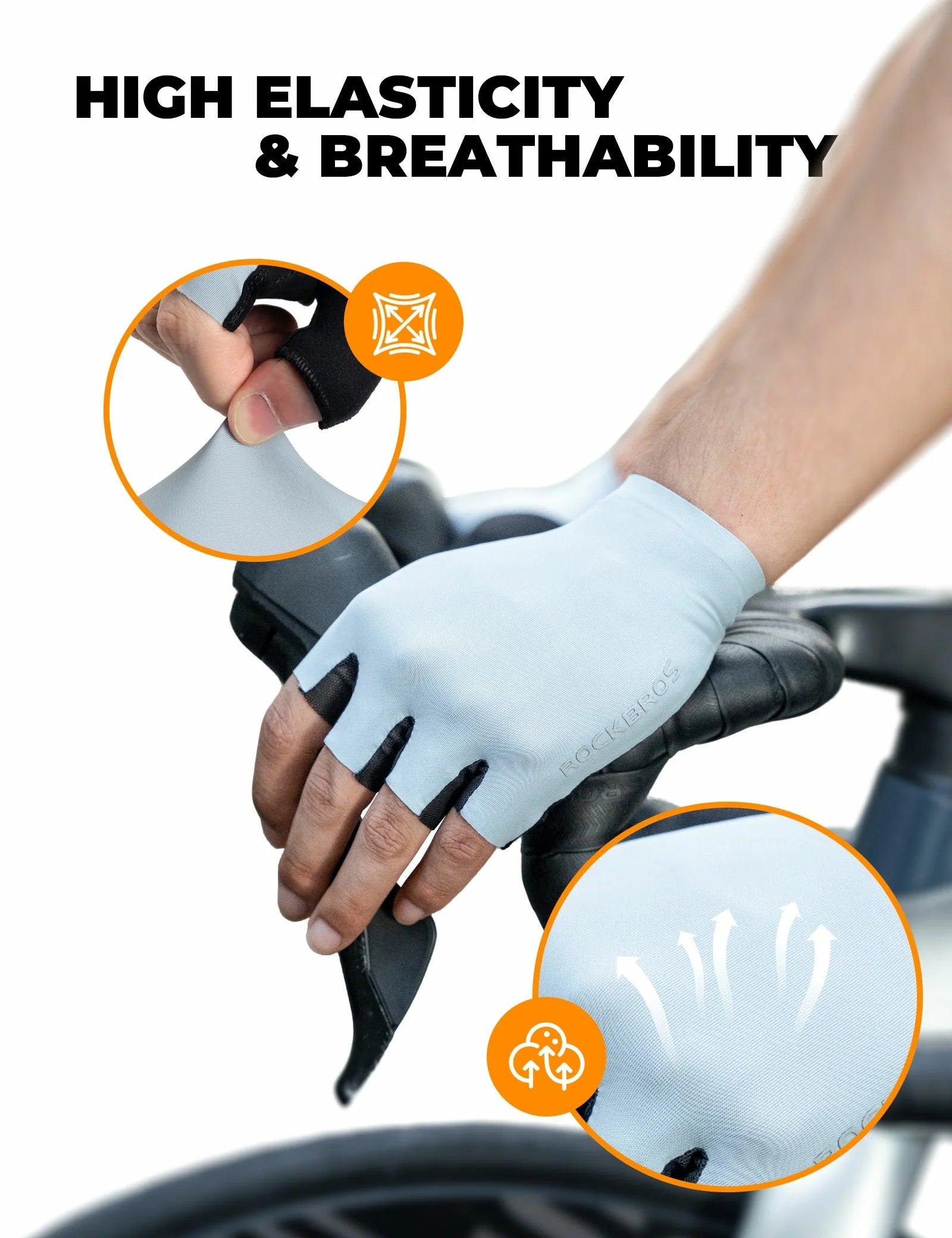 Summer Fingerless Cycling Gloves S408