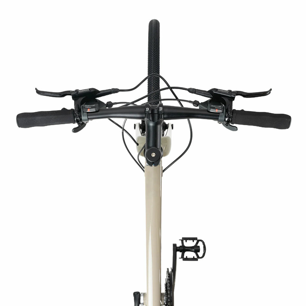 Rockbros flat bar road bike in bronze with aluminium frame and carbon fork#color_Moss Green