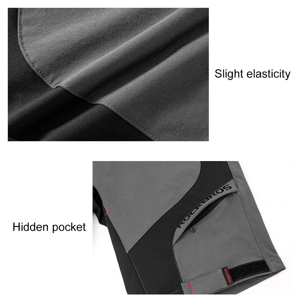 rockbros men's 4d padded cycling shorts with compression design for enhanced comfort