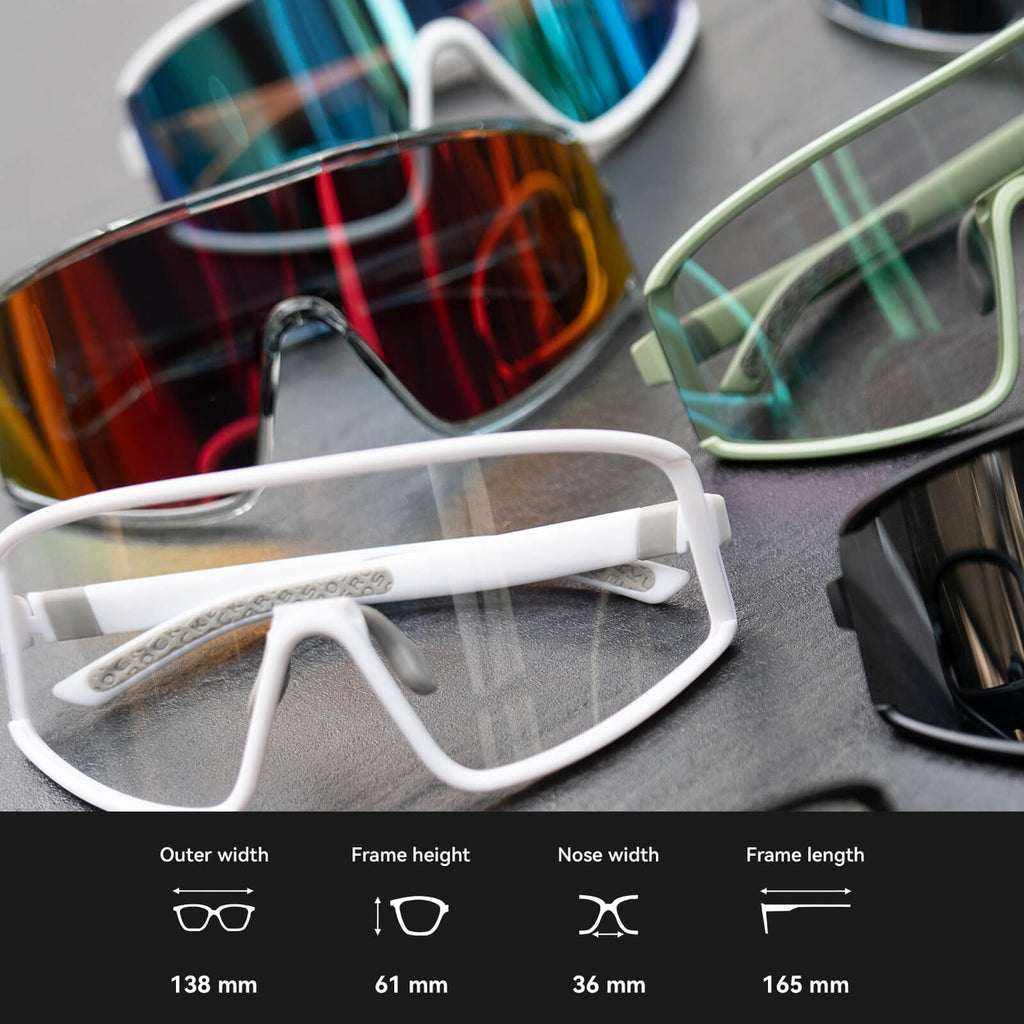 rockbros polarized cycling sunglasses with lenses and uv400 protection