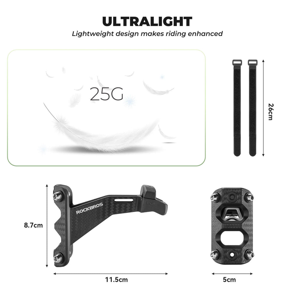 ROCKBROS rear saddle bottle cage mount, designed for triathlon and long-distance rides, allowing secure and accessible bottle placement behind the seat.