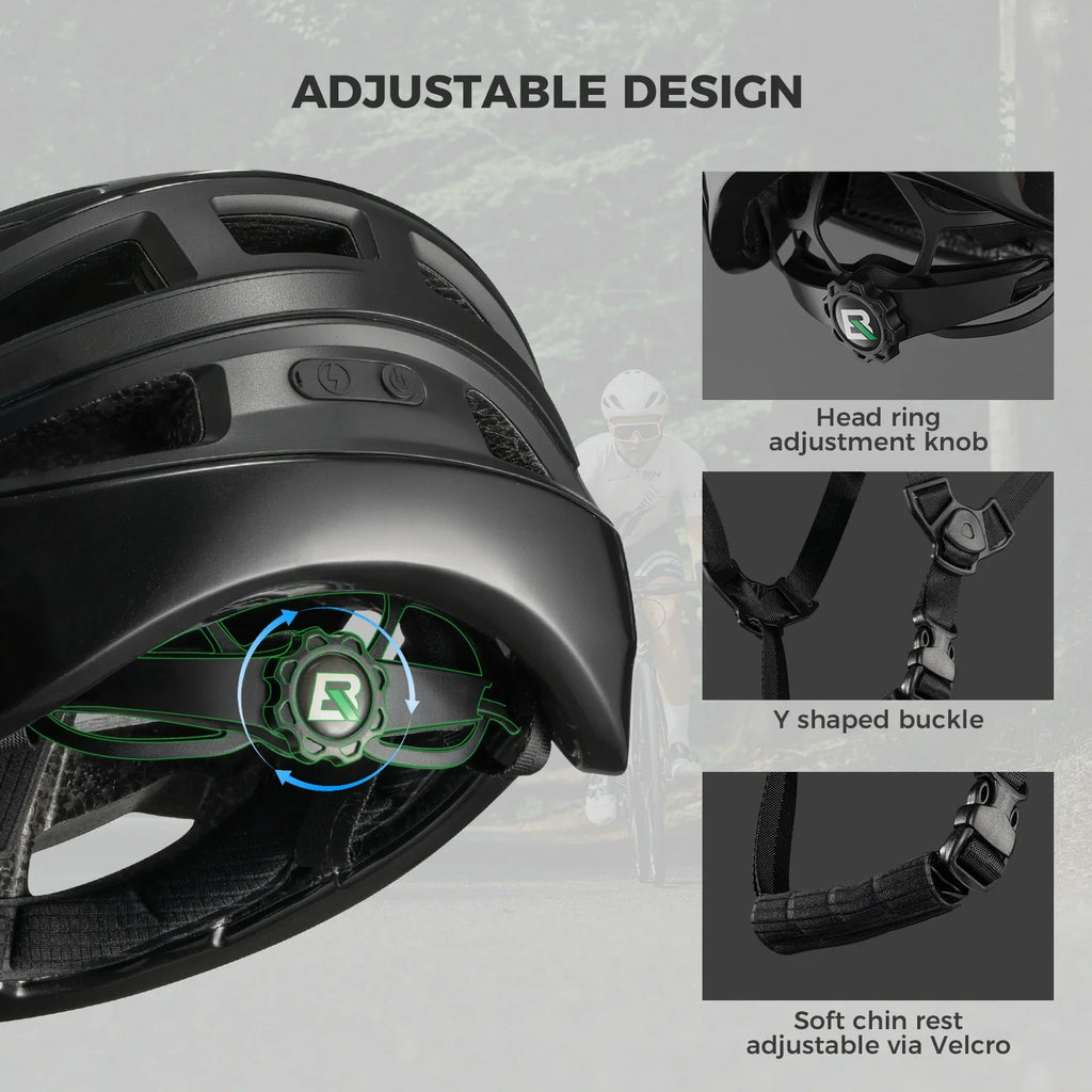 rockbros smart bike helmet 