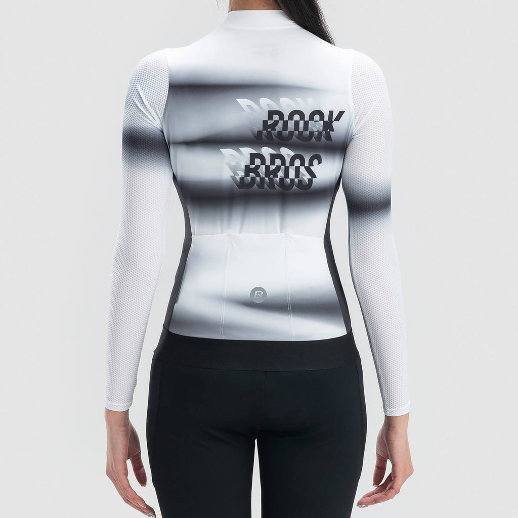 rockbros women’s long sleeve cycling jersey with breathable and quick-drying fabric for all-season riding