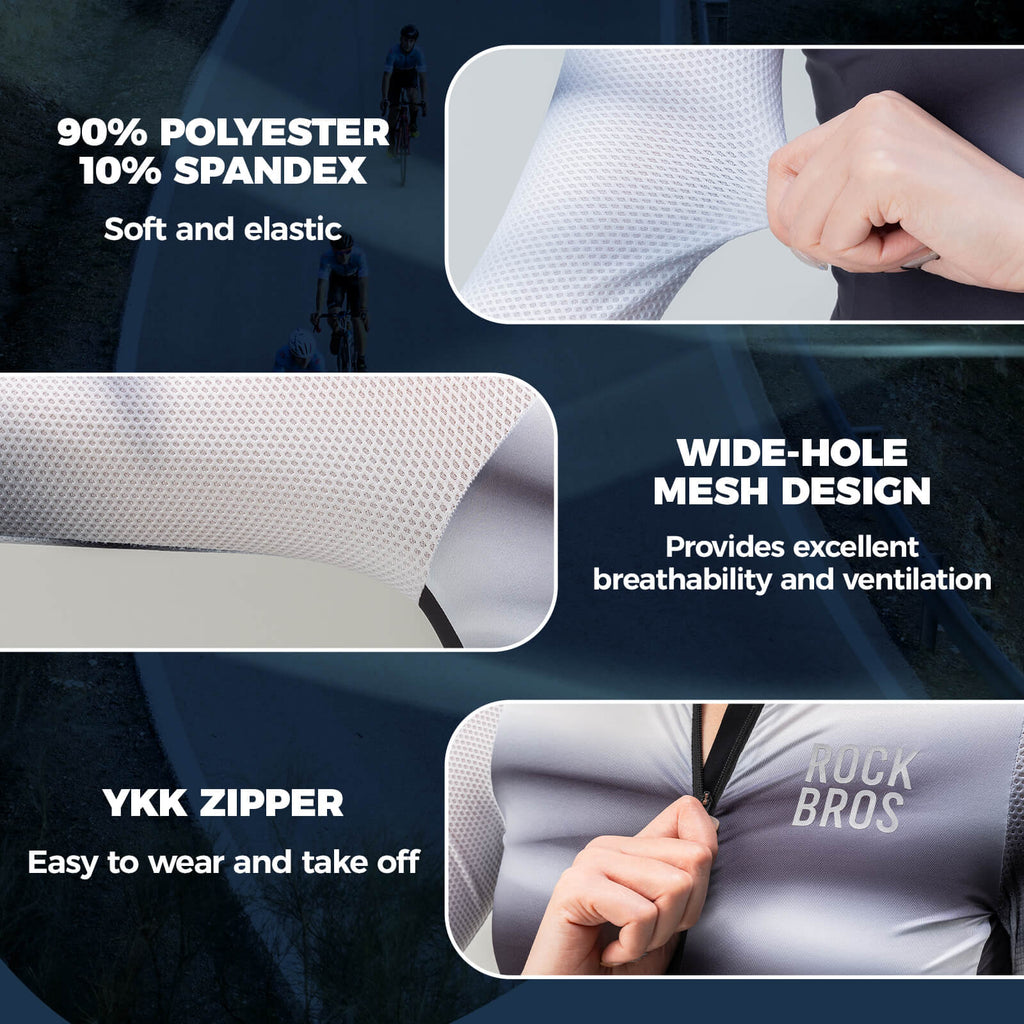 rockbros women’s long sleeve cycling jersey with breathable and quick-drying fabric for all-season riding