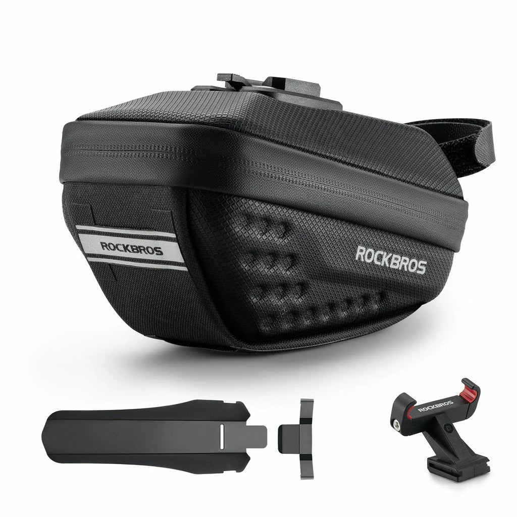 Cycling saddle bag 0.8L with mudguard for MTB and road bikes#Capacity_0.8L
