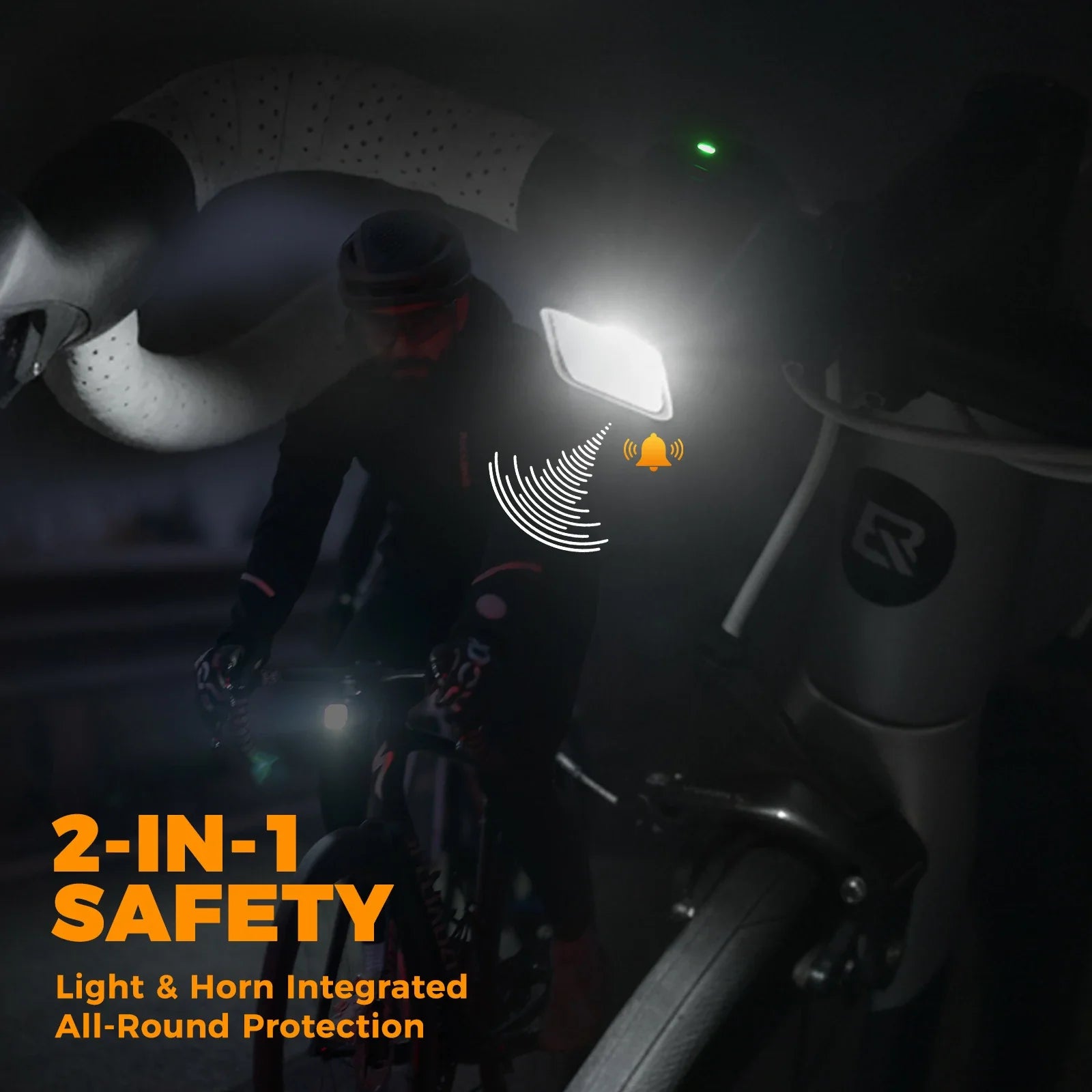 Electric Bicycle Headlight with Horn