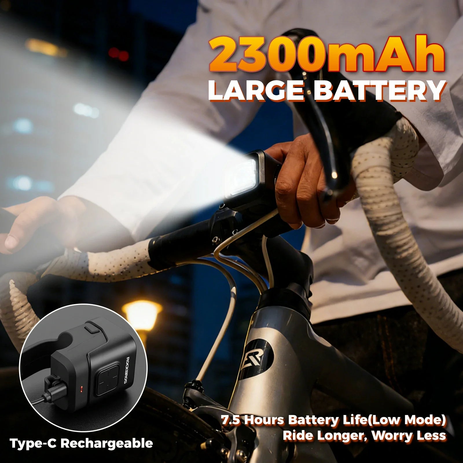 Electric Bicycle Headlight with Horn