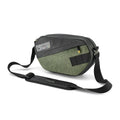 Sustainable eco-friendly recycled tire bike handlebar bag for cyclists