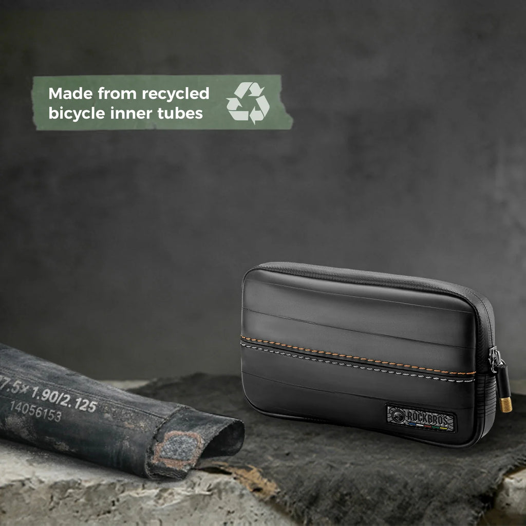 Road-to-Sky Sustainable Eco-Friendly Recycled Tire Bike Wallet 0.4L