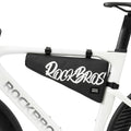 Black 1.9L triangle bicycle frame bag with durable top tube storage for road, MTB and gravel bikes#Color_Black