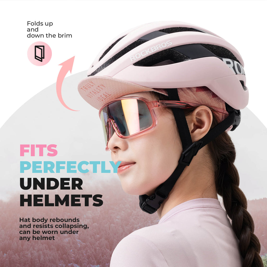 TVI lightweight cycling cap designed to be worn under a helmet, offering sun protection, sweat absorption, and all-day comfort.
