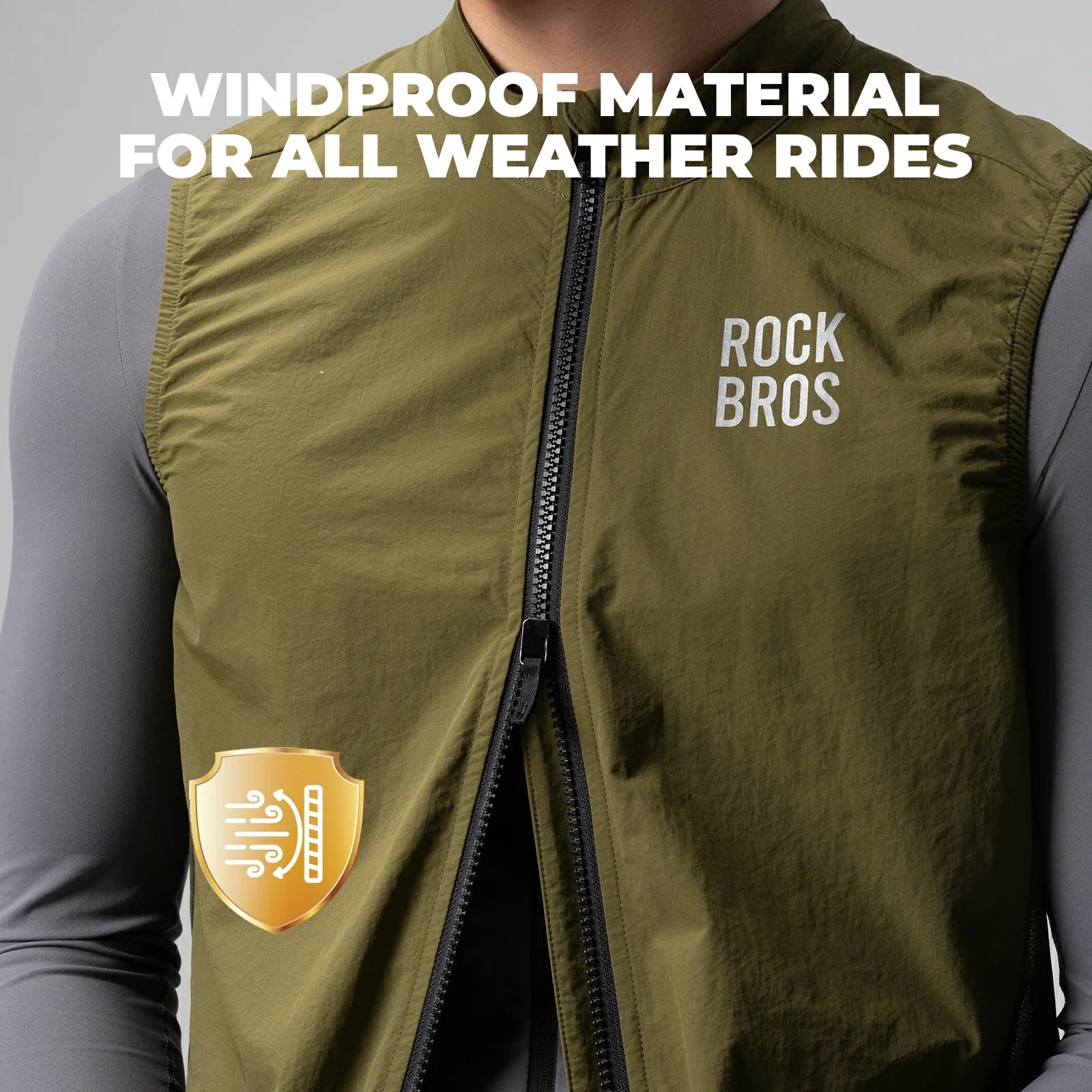 Lightweight and breathable black cycling vest for men and women