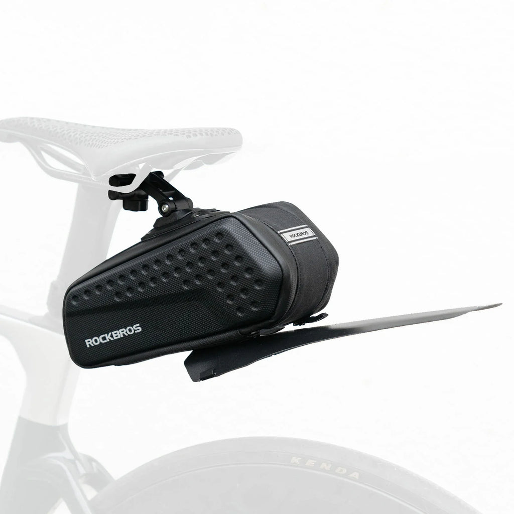 Waterproof 1.3L saddle bag with mudguard for MTB and road cycling#Capacity_1.3L