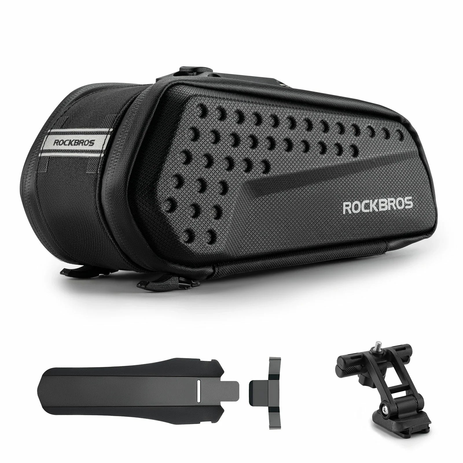 Waterproof 1.3L saddle bag with mudguard for MTB and road cycling#Capacity_1.3L