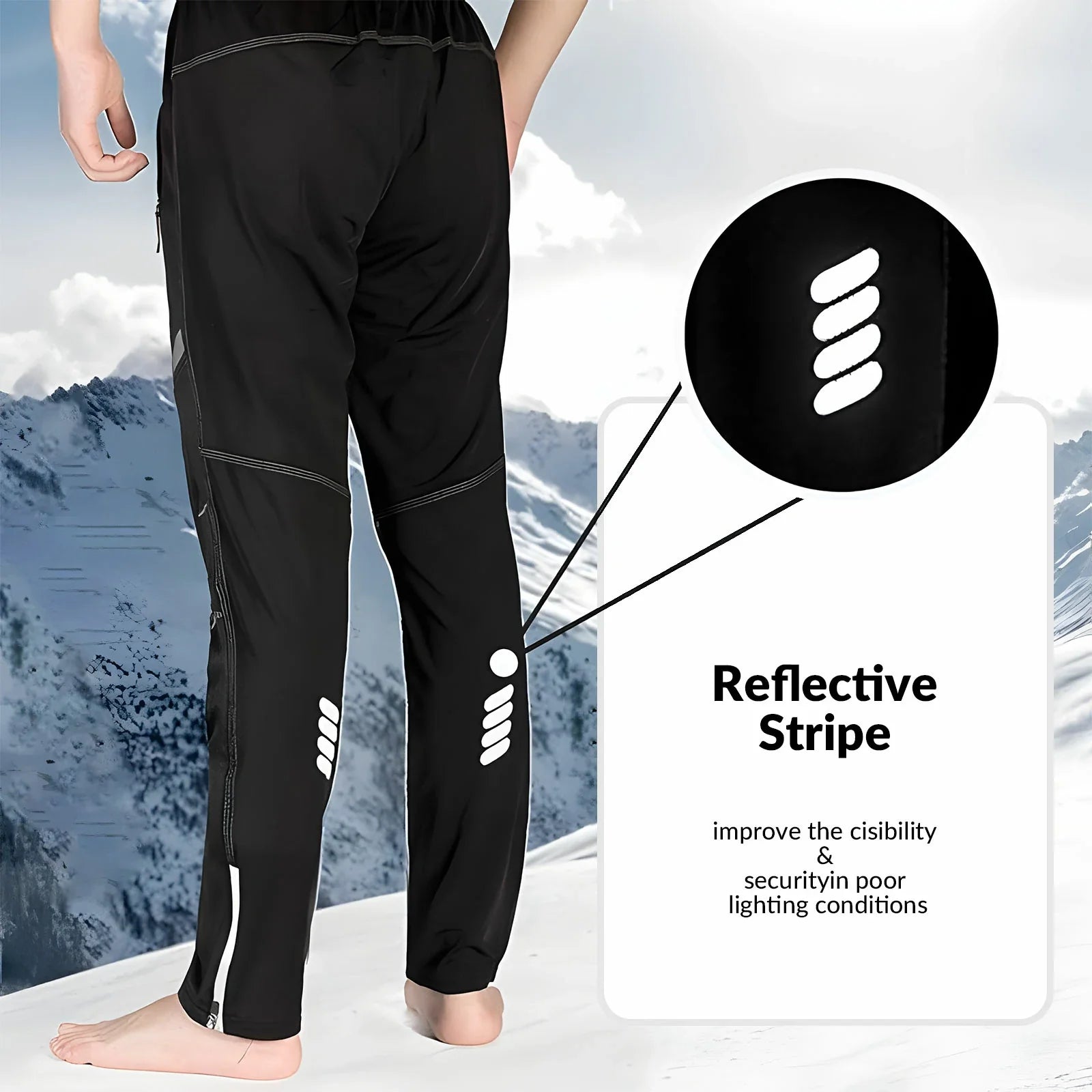 ROCKBROS Winter Windproof Waterproof Thermal Cycling Jacket and Pants Set