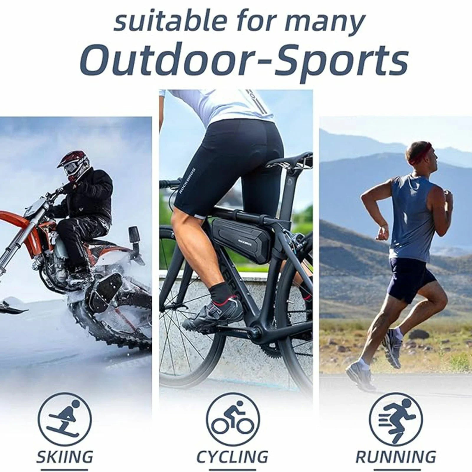 ROCKBROS Winter Windproof Waterproof Thermal Cycling Jacket and Pants Set